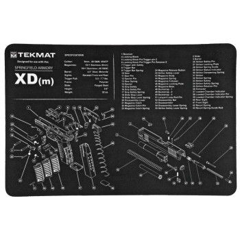 TEKMAT PISTOL MAT SPRNGFLD XDMDM BLK