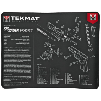 TEKMAT ULTRA PSTL MAT SIG P320 BLK