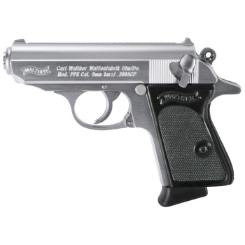 WAL PPK 380ACP 3.6" 6RD STAINLESS