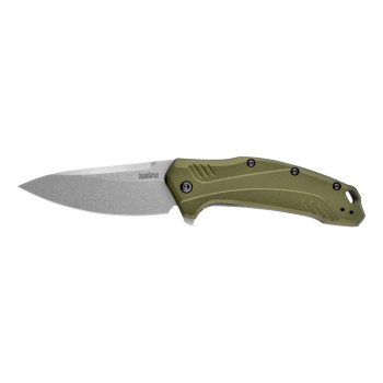 KERSHAW LINK OLIVE ALUMINUM 3.25"