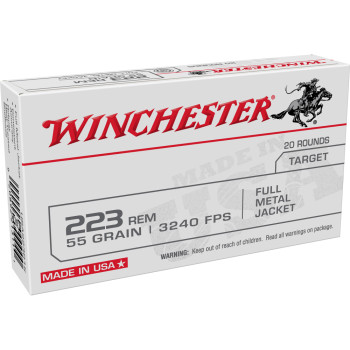 WIN USA TRGT 223 REM 55GR FMJ 20/200