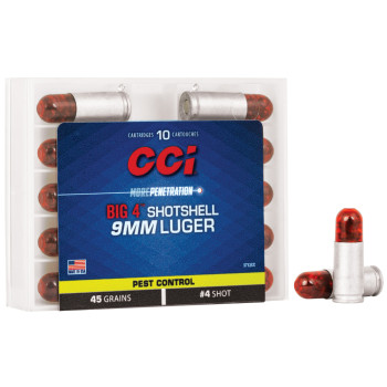 CCI 9MM #4 SHOTSHELL10/200