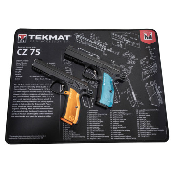 TEKMAT PSTL MAT FOR CZ-75 BLK