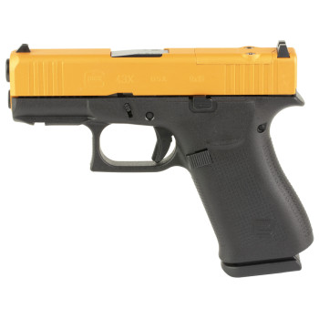 GLOCK 43X 9MM 10 MOS FS GLD SLD/BLK