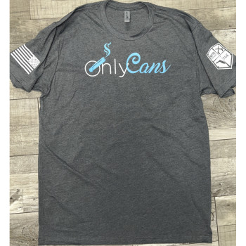 2XL Grey OnlyCans Tshirt