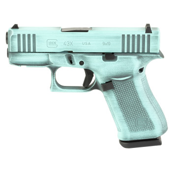 GLOCK 43X 9MM 10RD ROB EGG BLUE BW