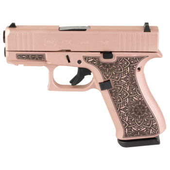 GLOCK 43X 9MM 10RD ROSE GOLD PAISLEY