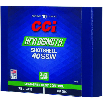 CCI 40S&W BISMUTH SHOTSHELL 10/200