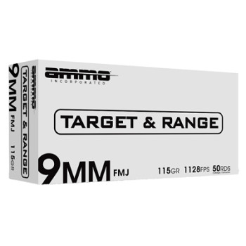 AMMO INC T&R 9MM 115GR FMJ 50/1000