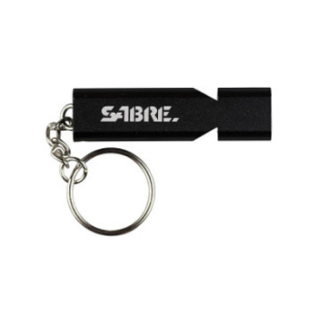 SABRE WHISTLE W/LANYARD BLACK