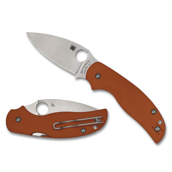 SPYDERCO SAGE 5 BRNT G-10 3" ORG