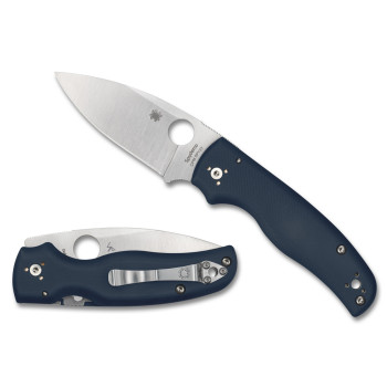 SPYDERCO SHAMAN G-10 3.58" BLUE