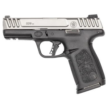 S&W SD9 2.0 9MM 4" 16RD BLK/SLV