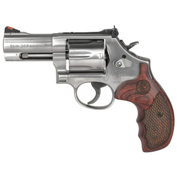 S&W 686 PLUS DLX 357 3" STS 7RD WD